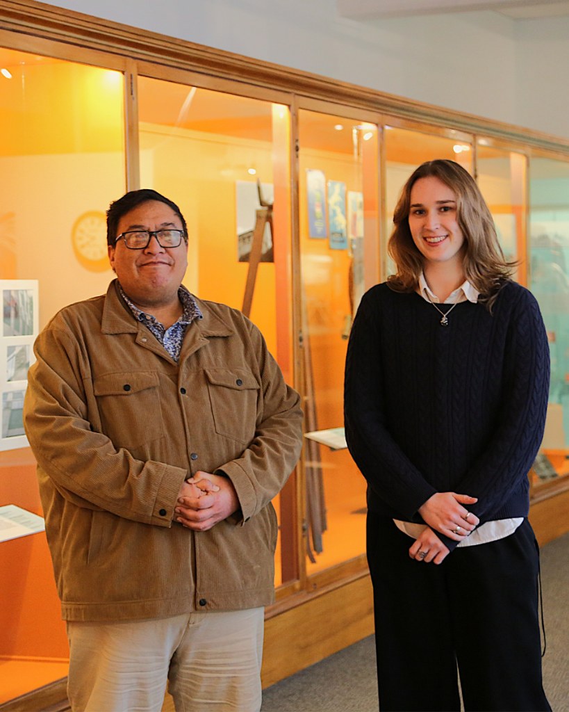 Photo of Maeve Egan and Eruera Rerekura (Te Āti Haunui-a-Pāpārangi)